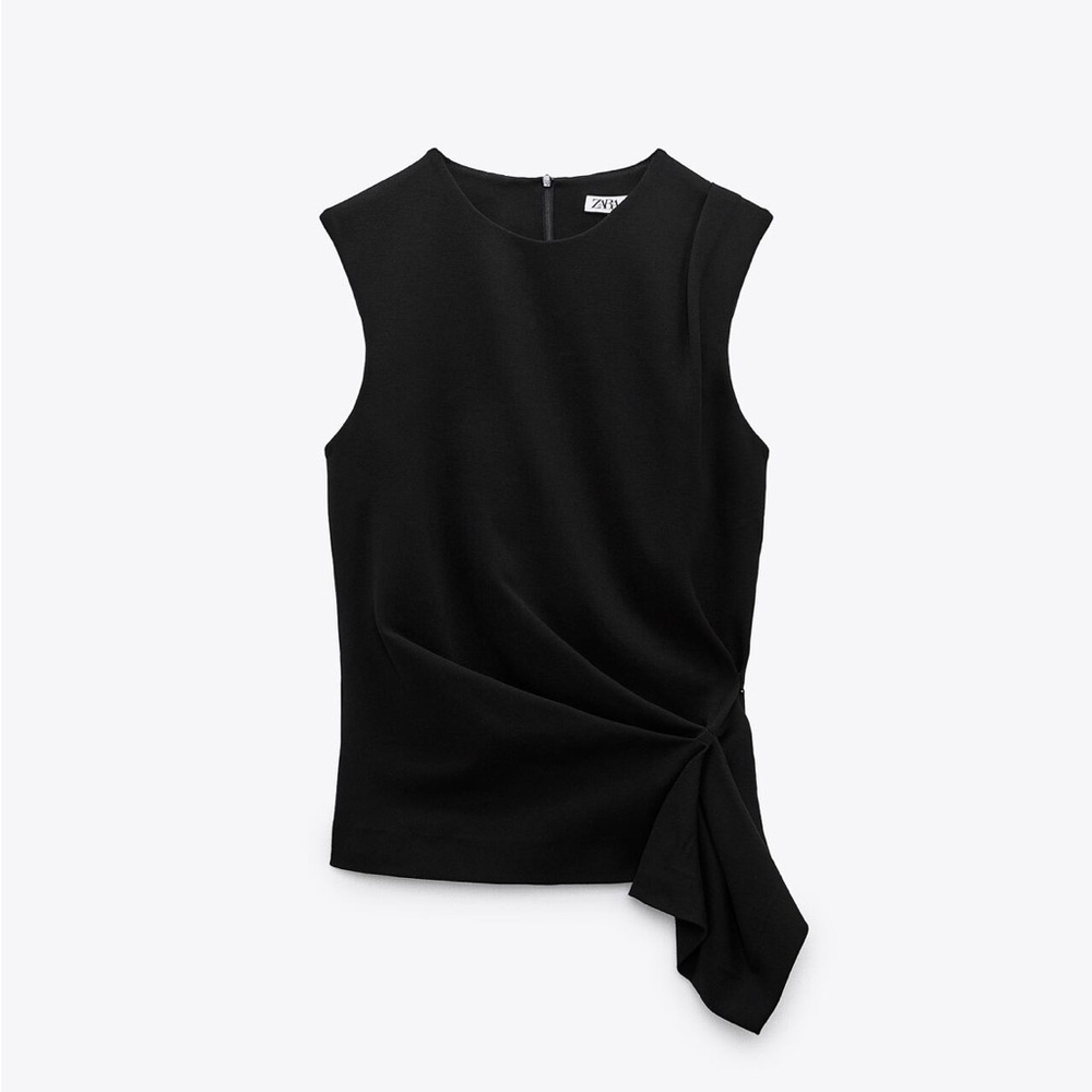 Zara Assymetrical Draped Top